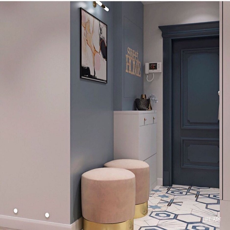 Прихожая 4кв стиль лофт