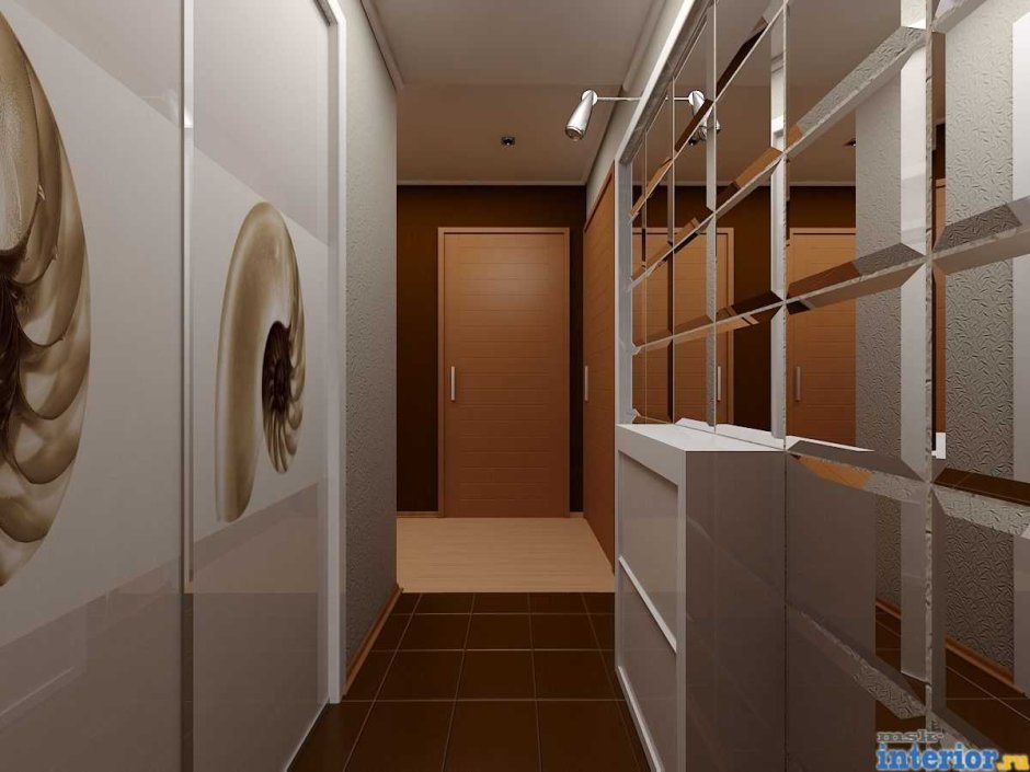 Зеркало в узком коридоре