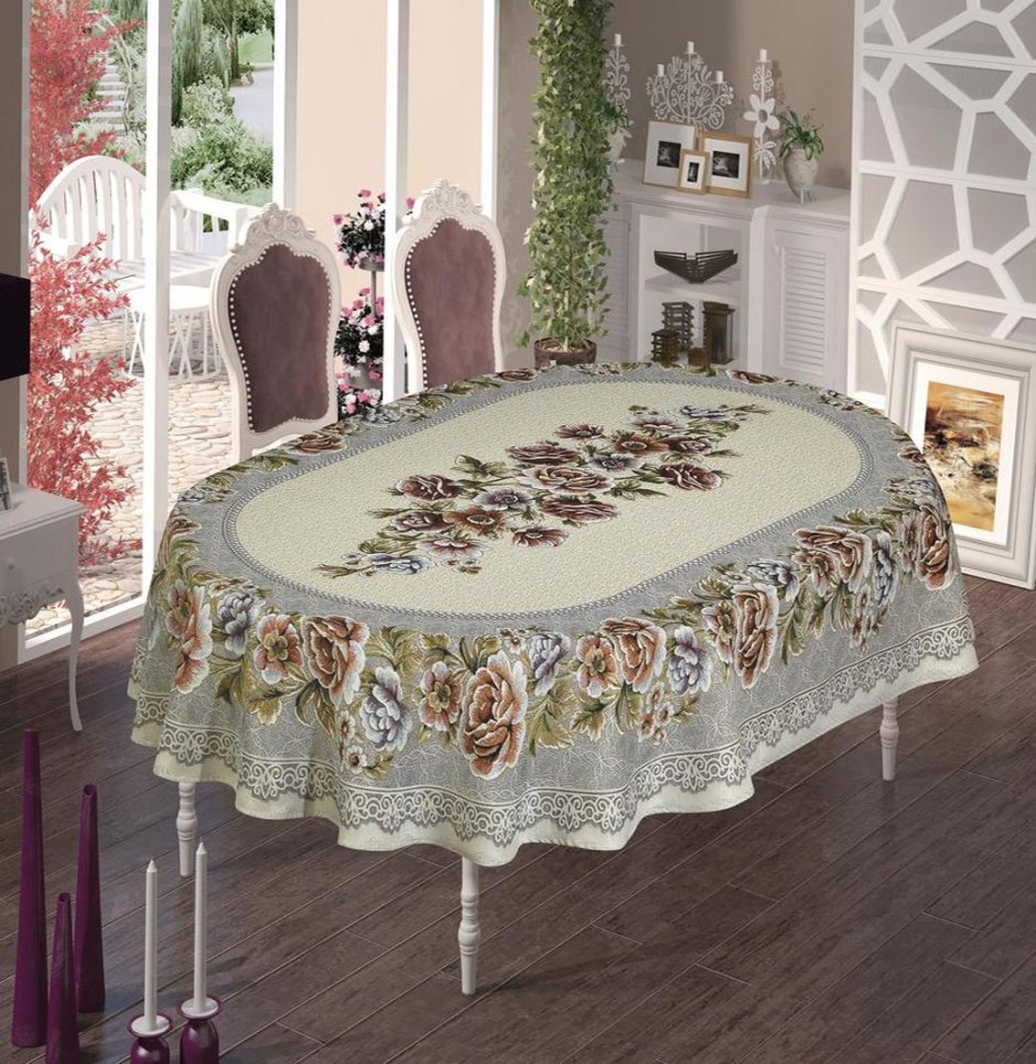 Скатерть гобеленовая круглая LIMASO
