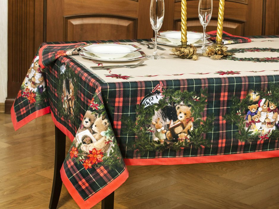 Гобеленовые скатерти на круглый стол