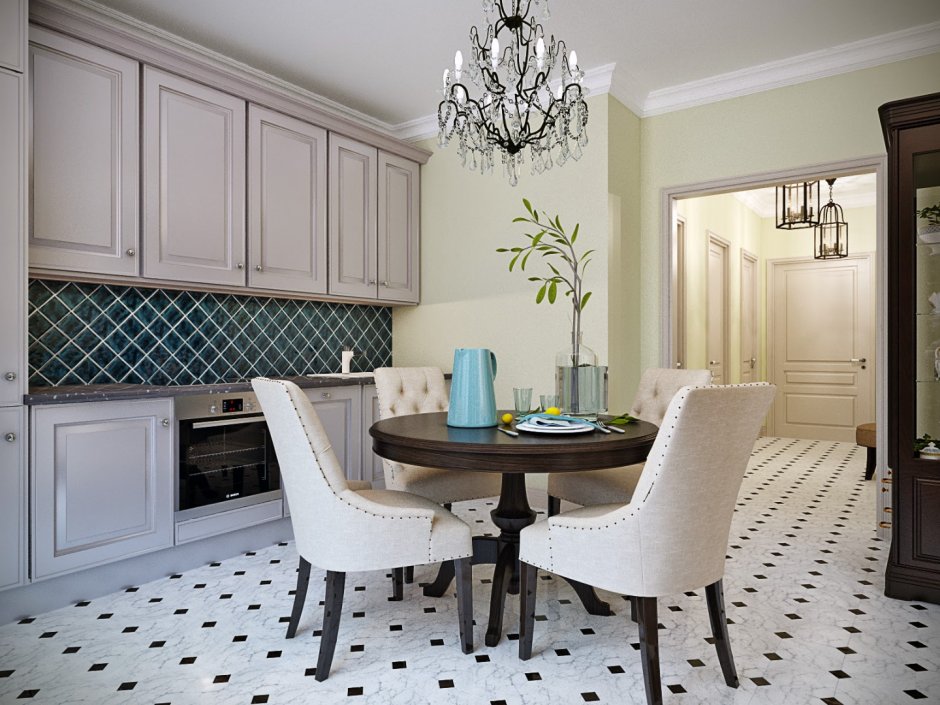 Кухни Неоклассика 2022 изумруд