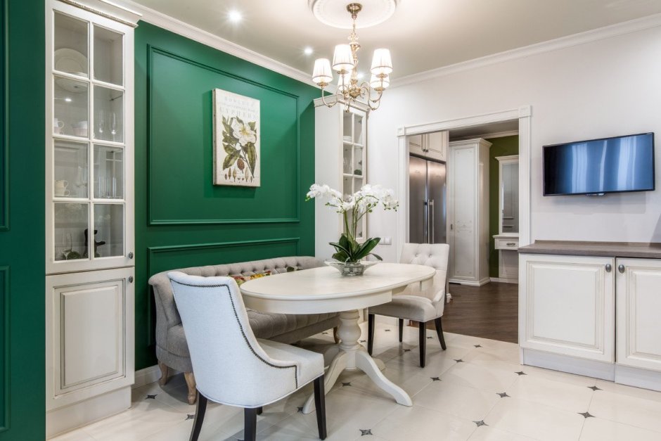Кухни Неоклассика 2022 изумруд
