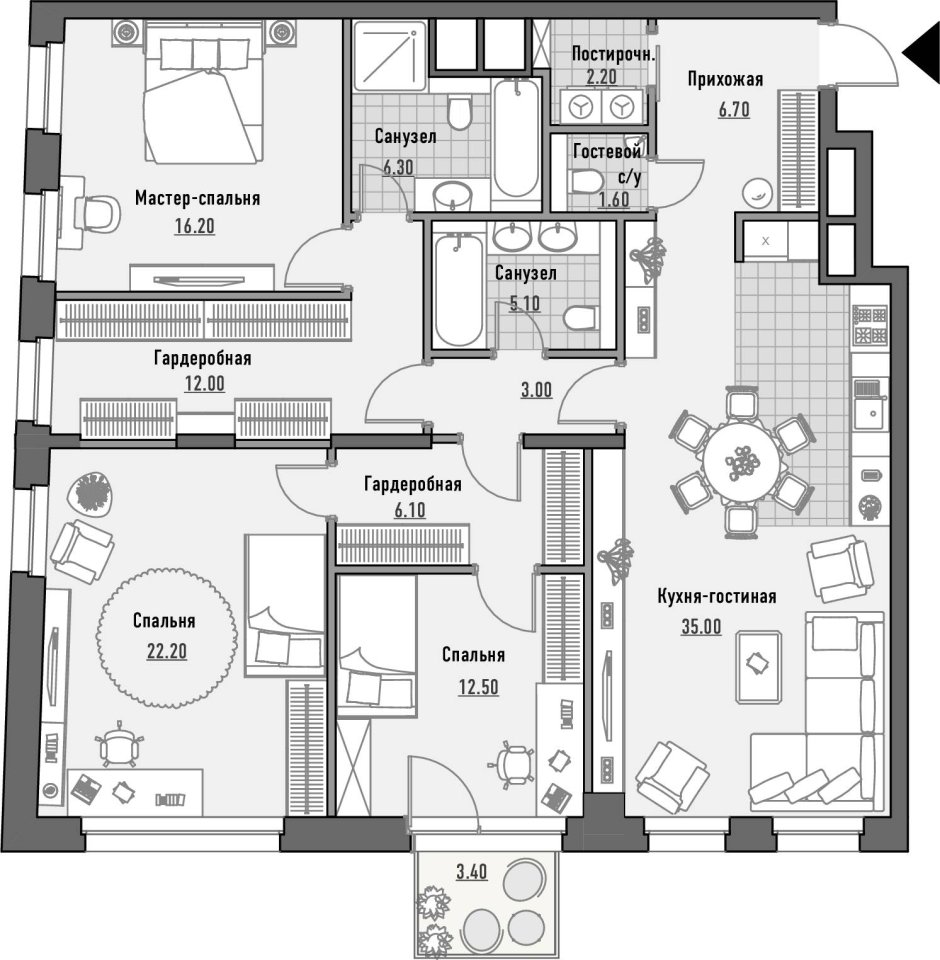 Планировки элитного жилья