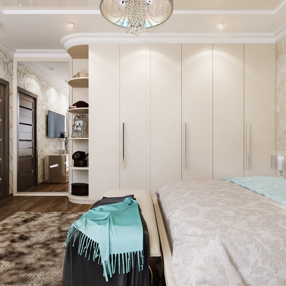 Спальня с гардеробной