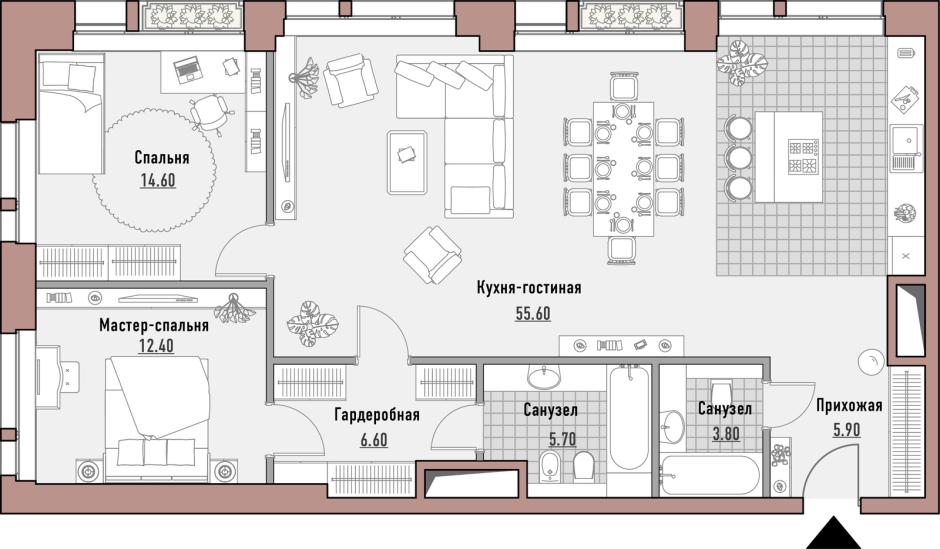 Гардеробная в спальне план