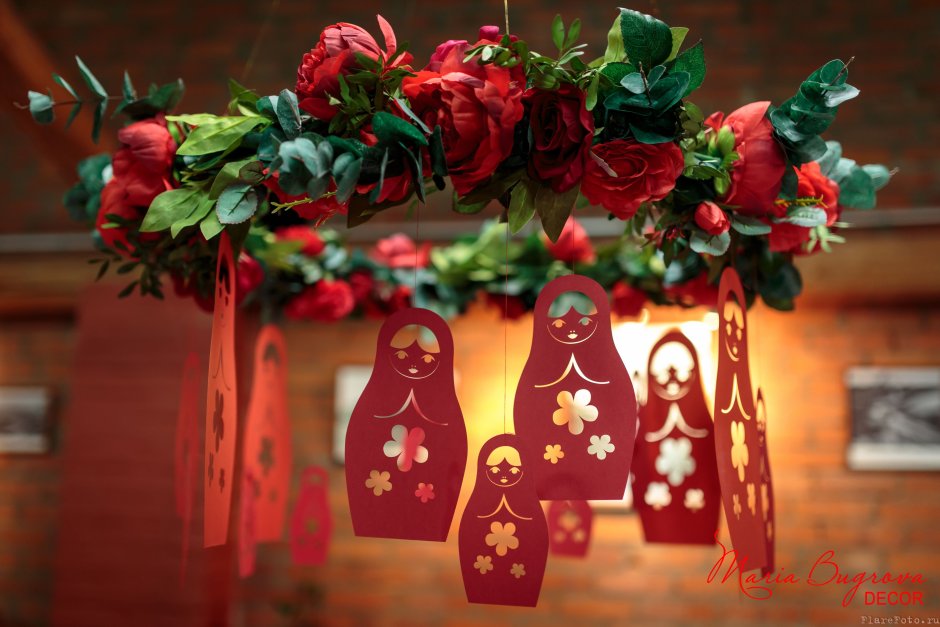 Новогодний декор в русском стиле