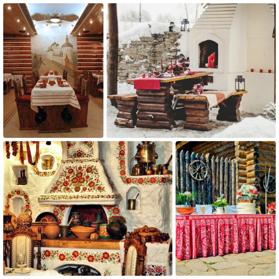 Фотозона в русском стиле