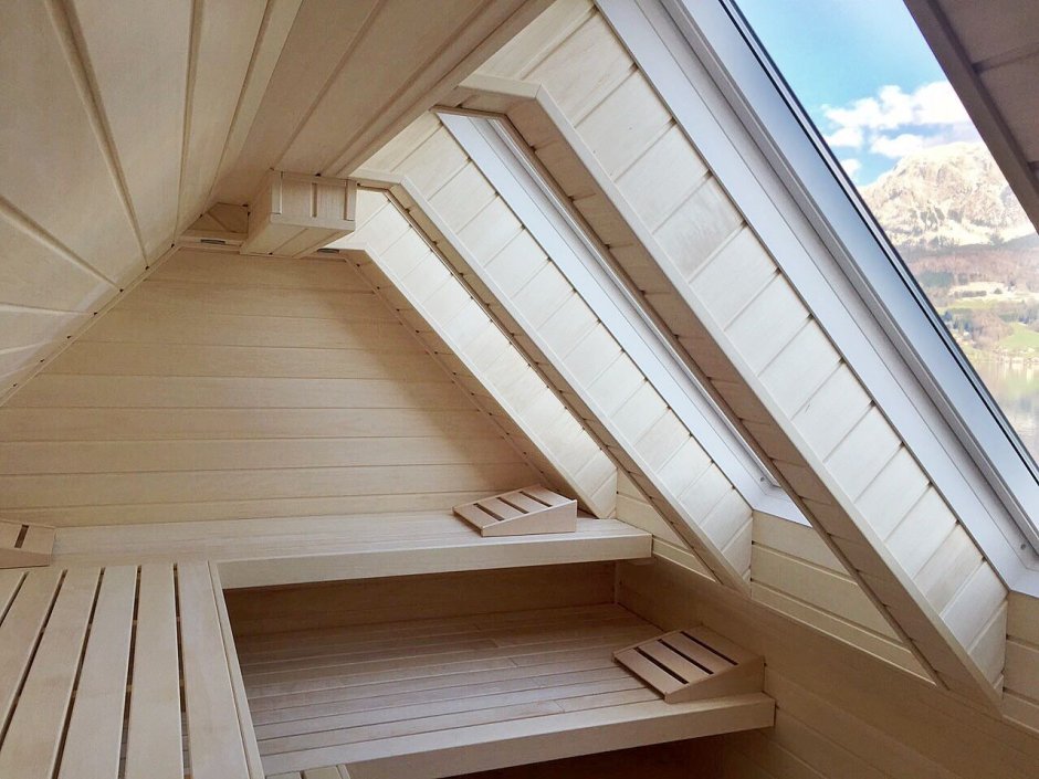 Мини сауна на мансарде