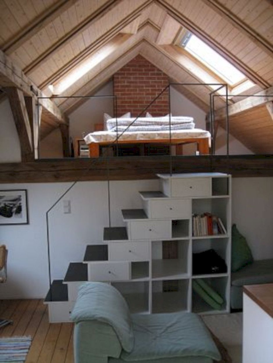 Антресольный второй ярус кровать чердак