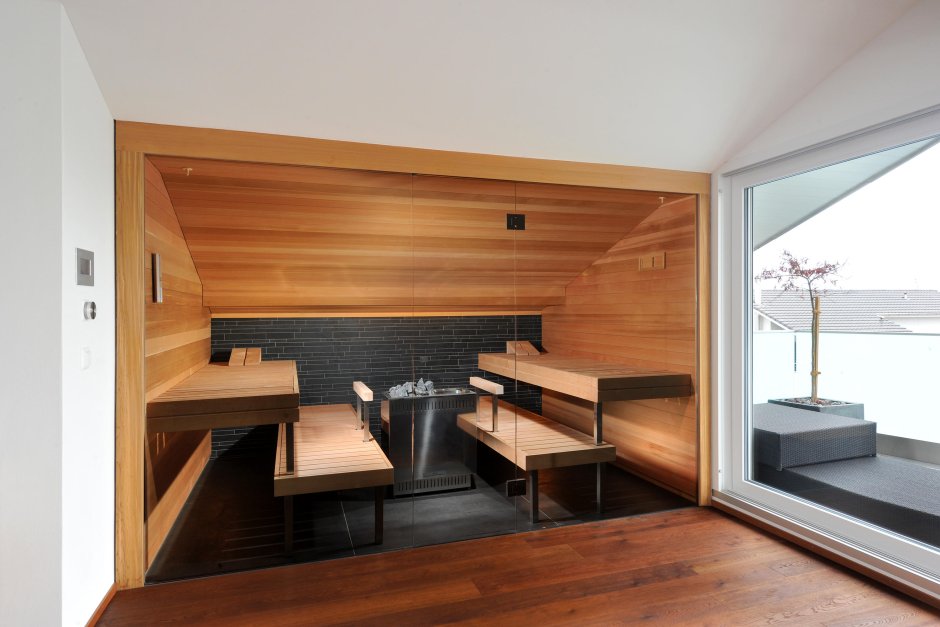 Дом из клееного бруса Скандинавия 2 этажа