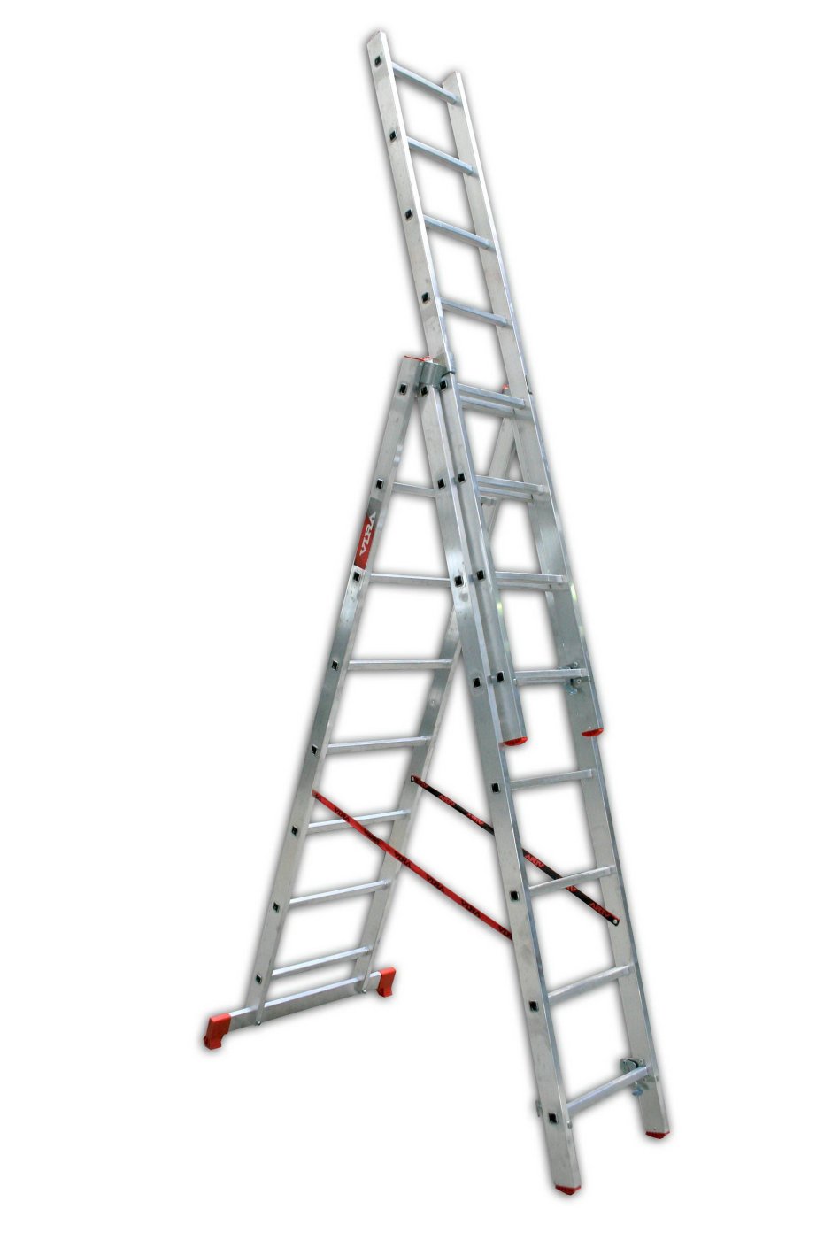 Стремянка телескопическая алюминиевая UPU Ladder up440d 4.4 м
